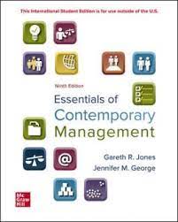 Essentials of contemporary management